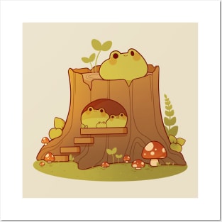 Frog family Posters and Art